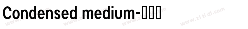 Condensed medium字体转换